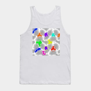 colorful grey abstract texture art Tank Top